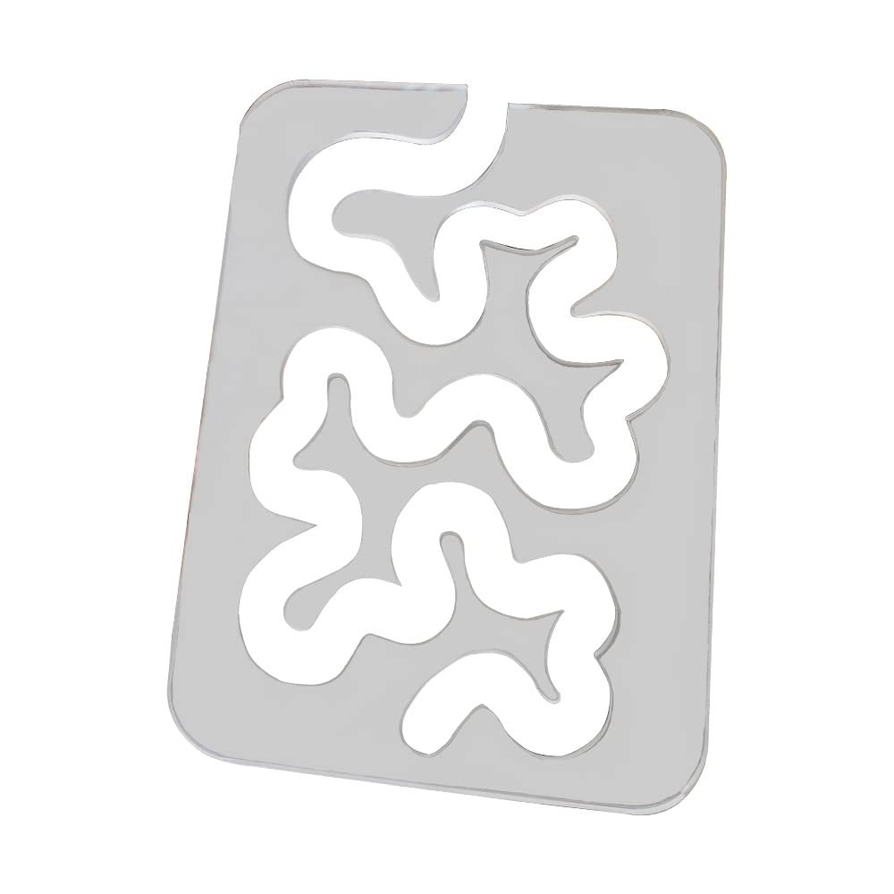 Free Motion Quilting Template Rulers for Machine Quilting Meander Design