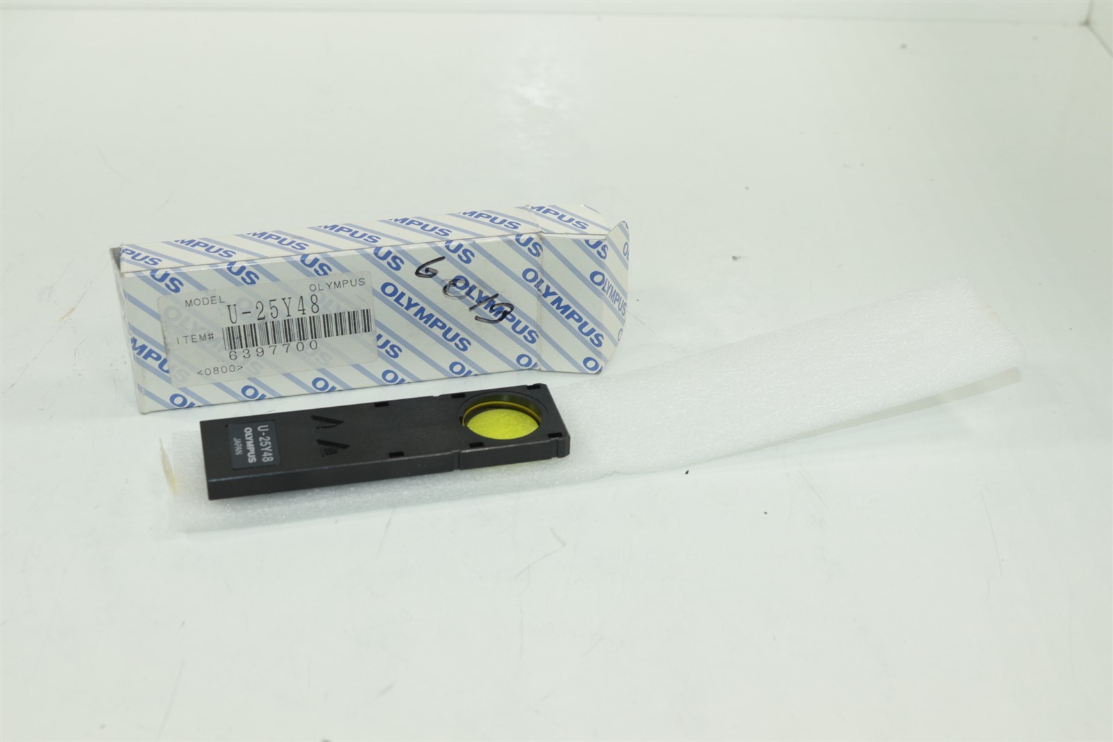 Olympus JAPAN U-25Y48 6397700 Yellow Filter Slider Photoresist Observation 480NM