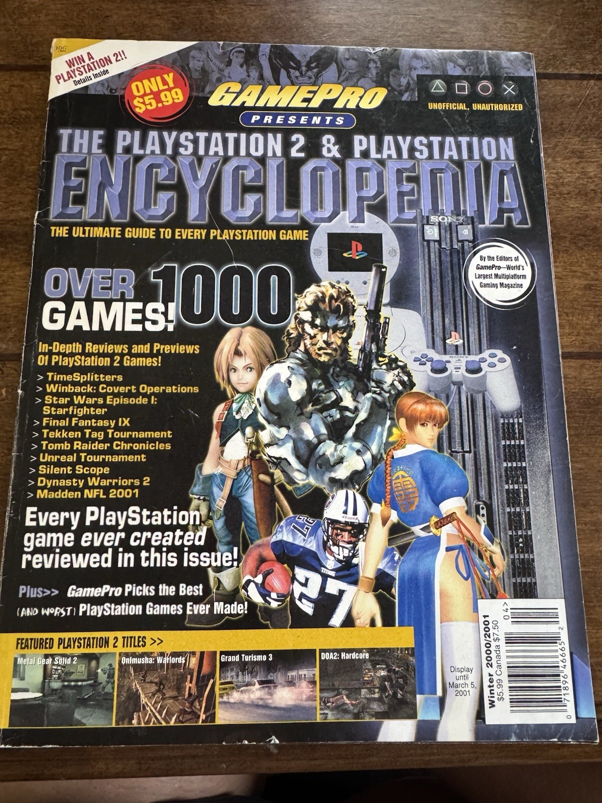 GamePro Magazine PlayStation 2 & PlayStation Encyclopedia Winter 2000/2001 Rare