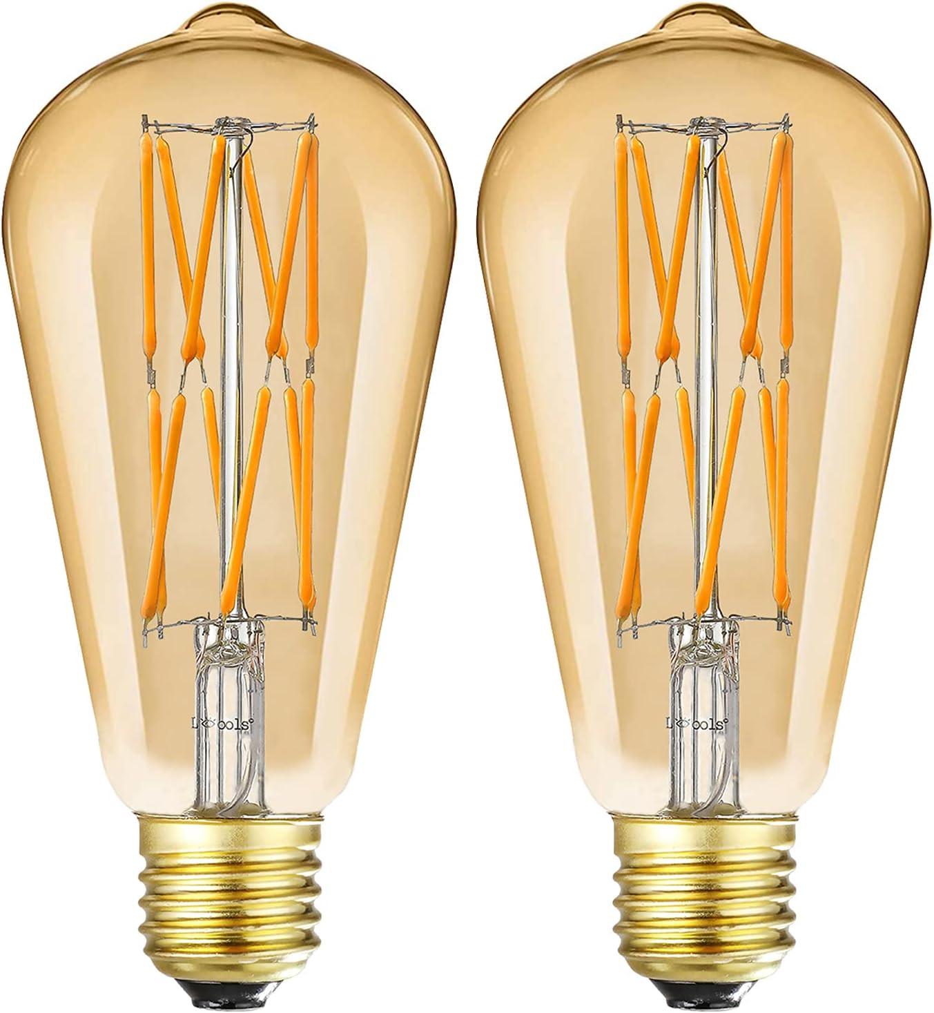 Dimmable Vintage LED Edison Bulbs 12W,Equivalent 100 Watt, 2500K Warm White(Ambe