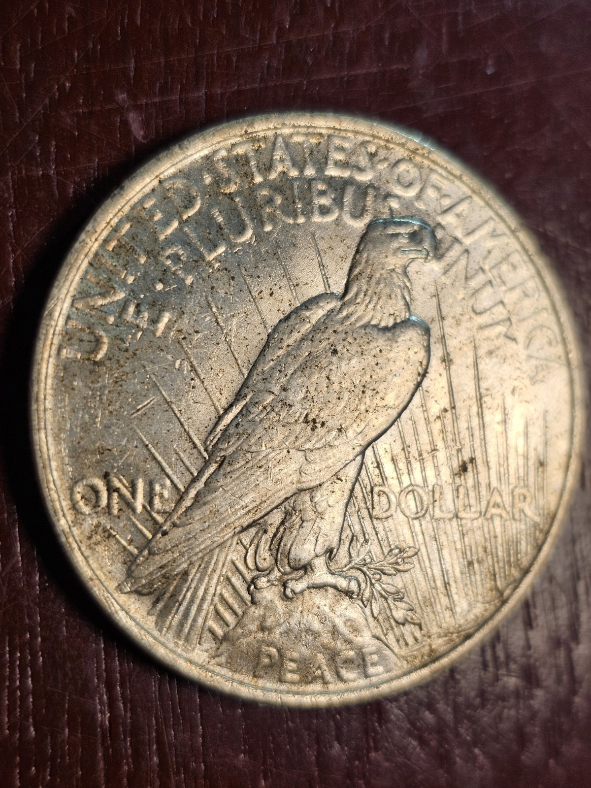 1923 Peace Silver Dollar, XF-AU, Below melt! Stk 0042