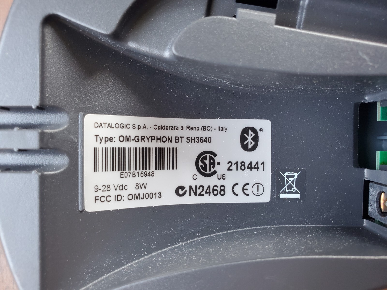Datalogic OM-Gryphon BT SH3640 Base