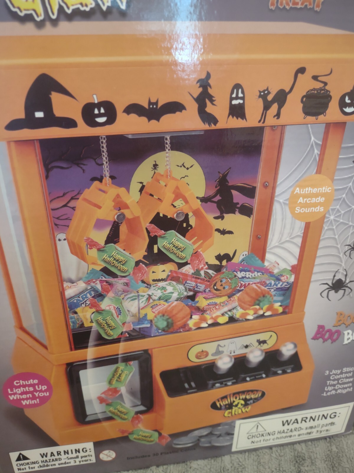 Halloween Claw Candy Carnival Style Prizes Mini Arcade Game Arcade Sound 🎃🧟👻