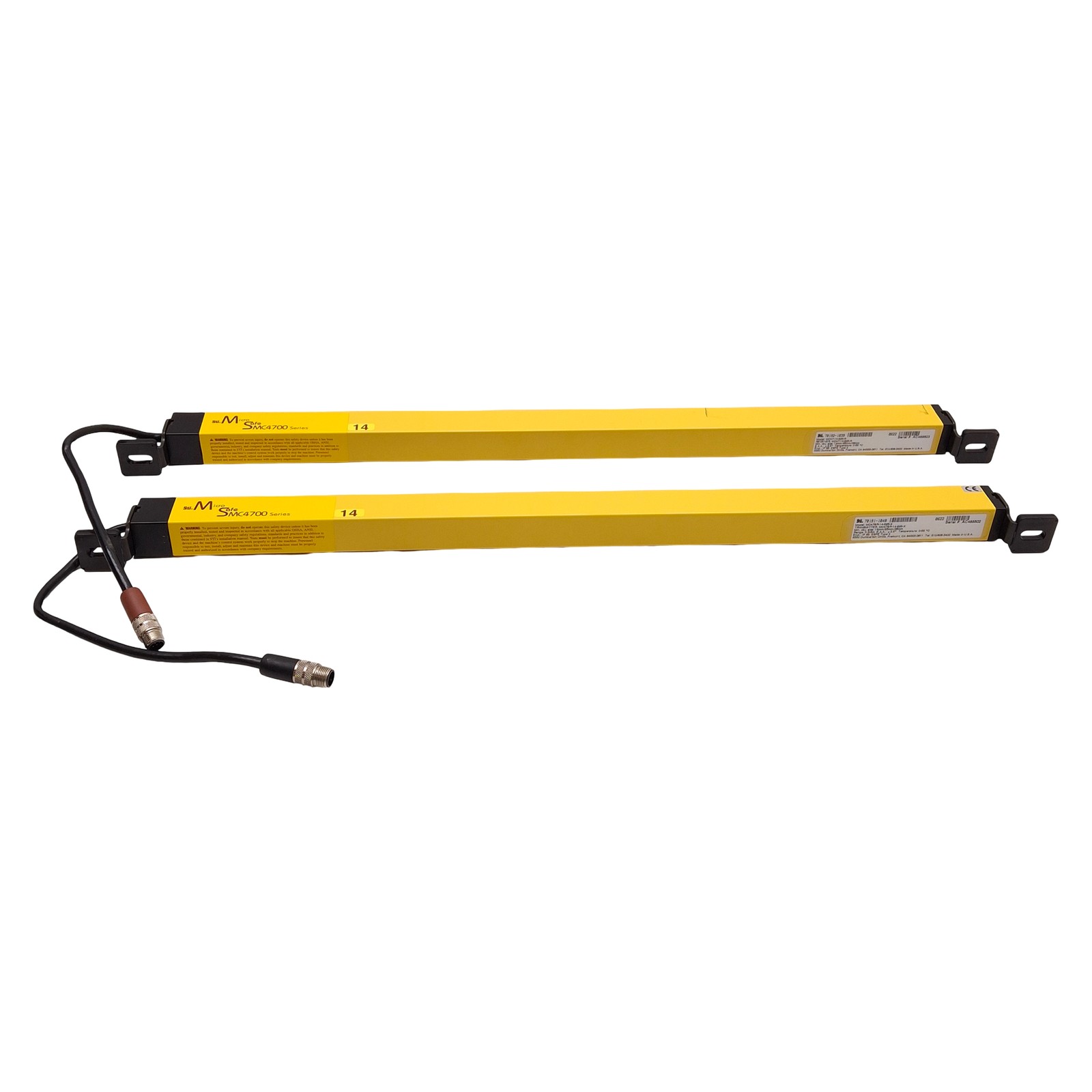 Omron Sti MC47SR-14-525-X / MC47-14-525-R MicroSafe Light Curtain, ø14mm, 525mm