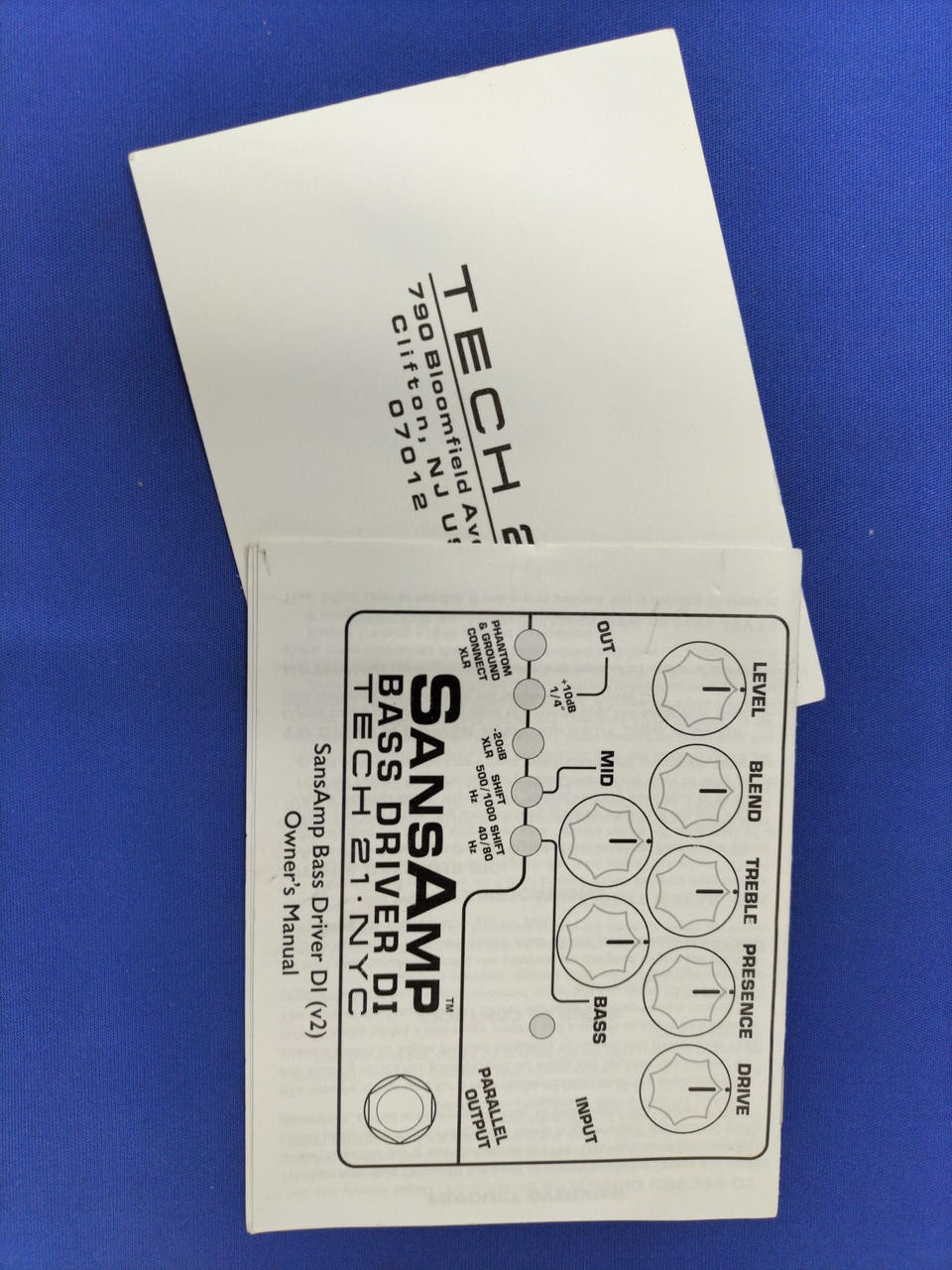 TECH21 SANSAMP BASS DRIVER Model