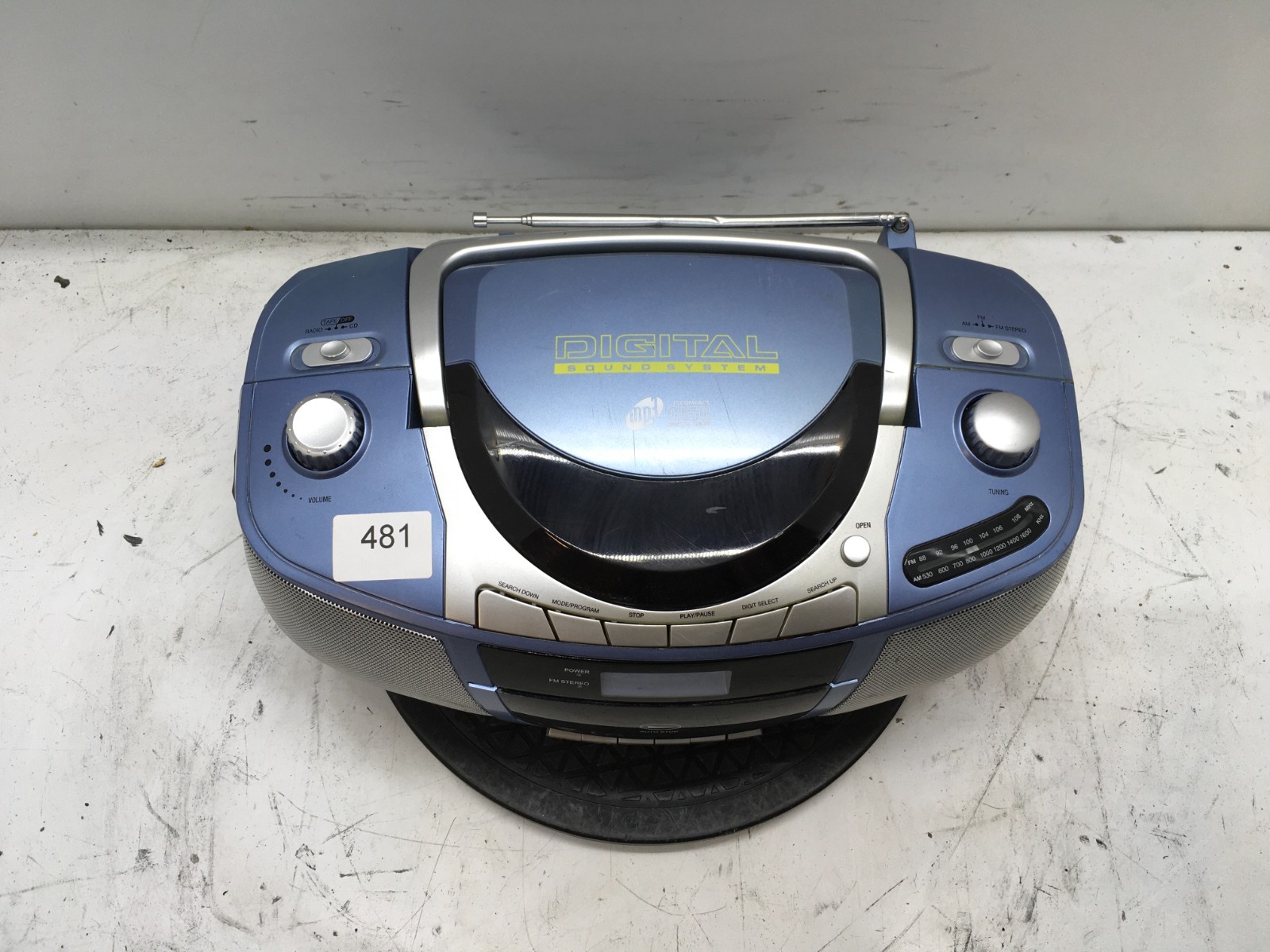 Coby MP-CD450 Boom Box - Tested