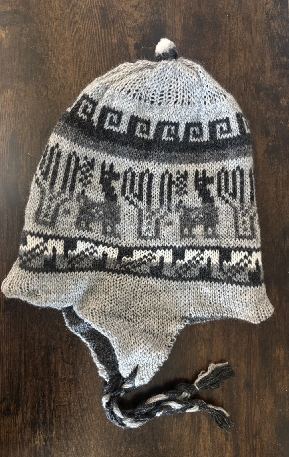 Peruvian Chullo Handmade Wool Beanie Cap Reversible