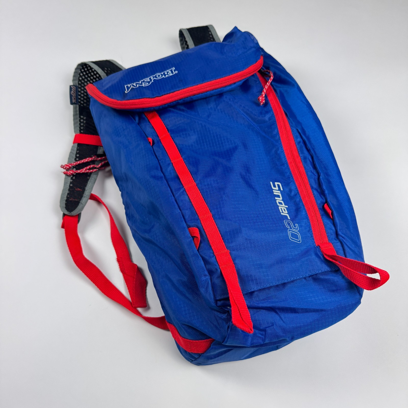 JanSport Sinder 20 Unisex Backpack Size OS Blue Red Lightweight Outdoor Hiking