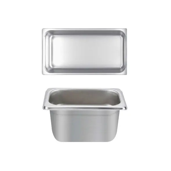Thunder Group STPA4134 1/3 Size Stainless Steel Steam Table Pan - 4" Deep