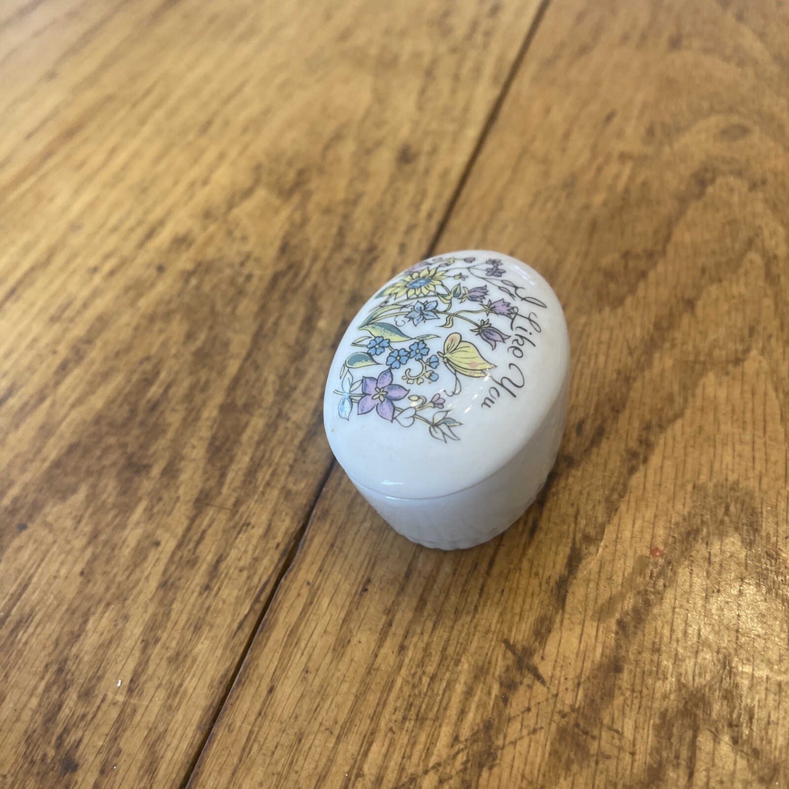 Enesco Hand-Painted Trinket Box "I Like You”