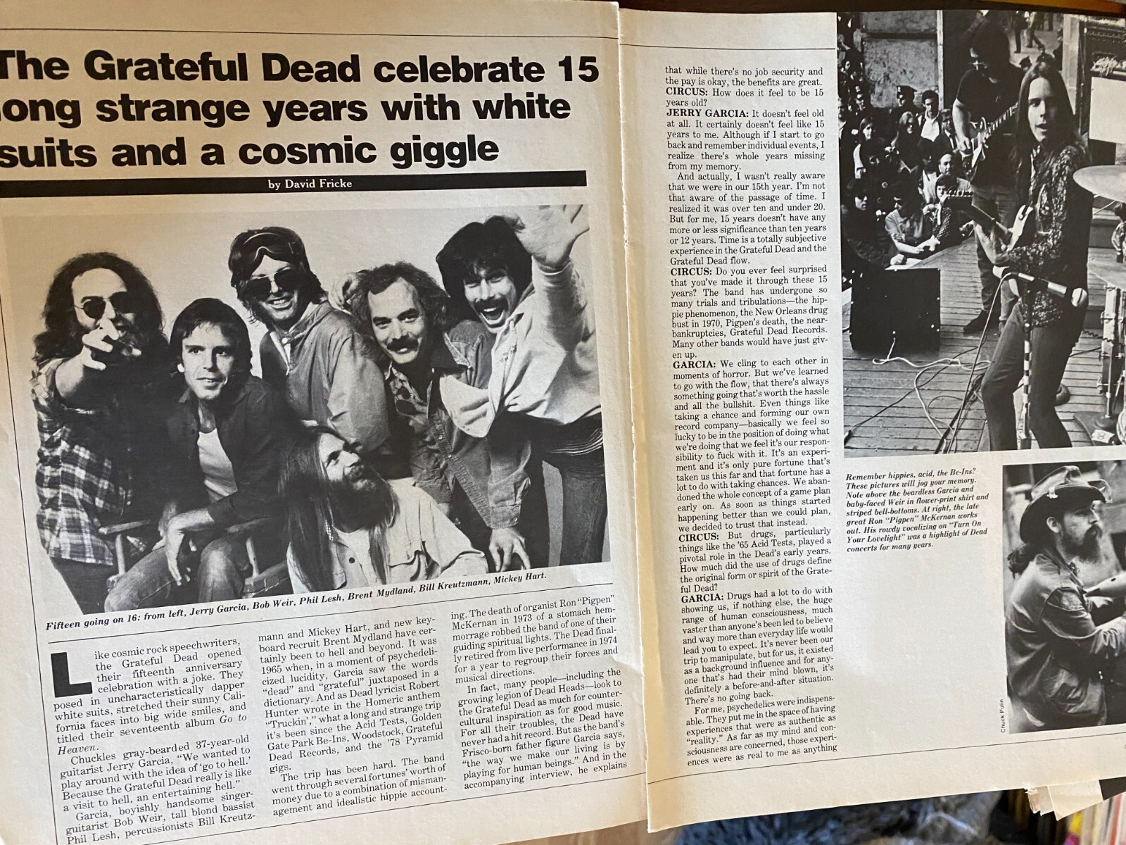 The Grateful Dead, Three Page Vintage Clipping