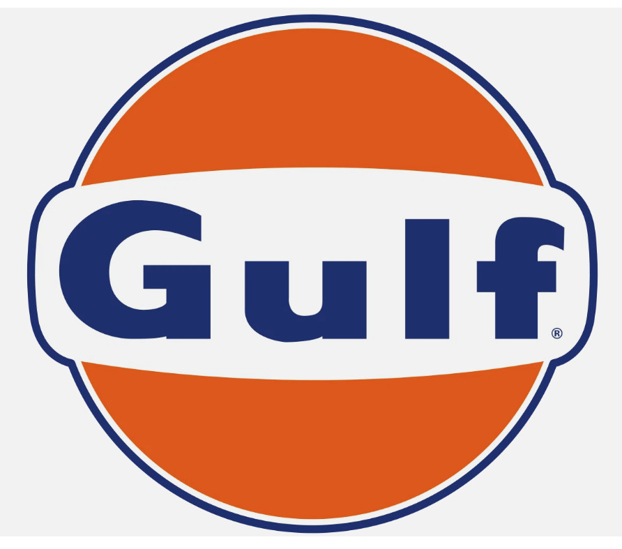 Gulf Sign Logo Gas Station Vinyl Sticker Decal Laptop Wall Mirror Tumbler Cell