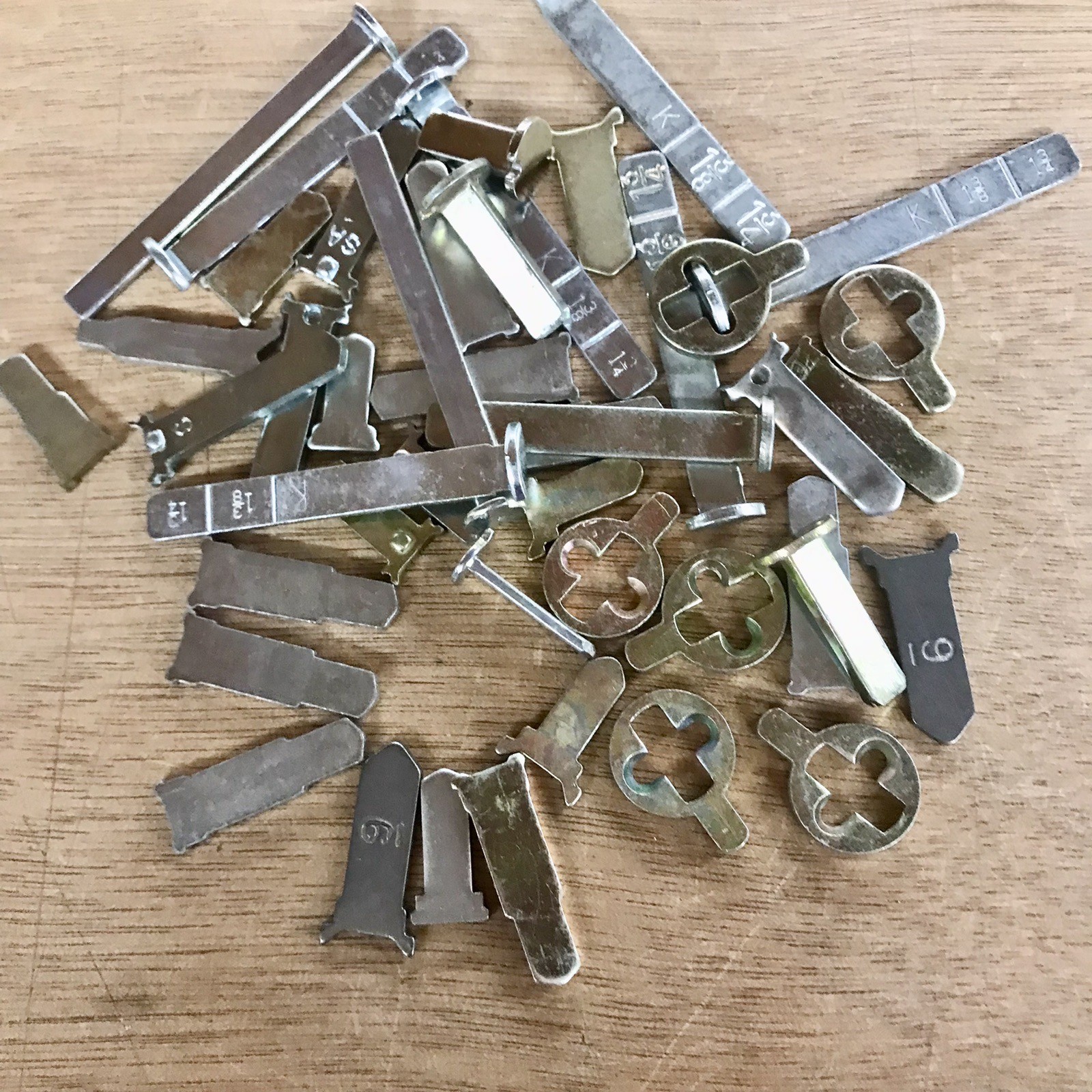 Assortment Of Over 40 Pieces Of Door Lock Cams and Tailpieces