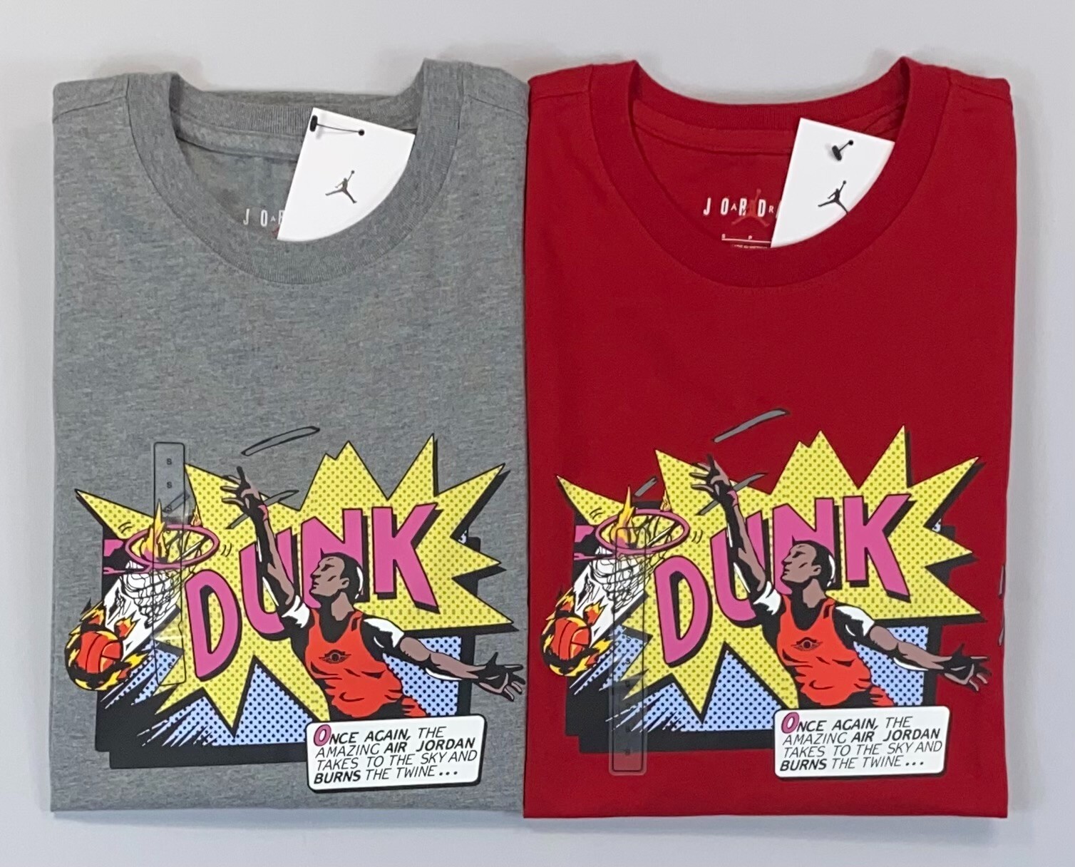 Men's Nike Jordan DUNK "Comic" FZ1939 Short Sleeve Cotton Shirt NEW