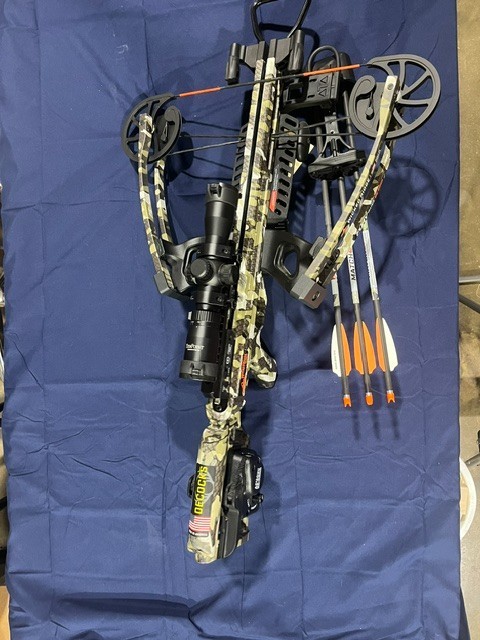 Ten-Point Wicked Ridge Fury 410 De-Cock Bow Hunting - Multi-Color