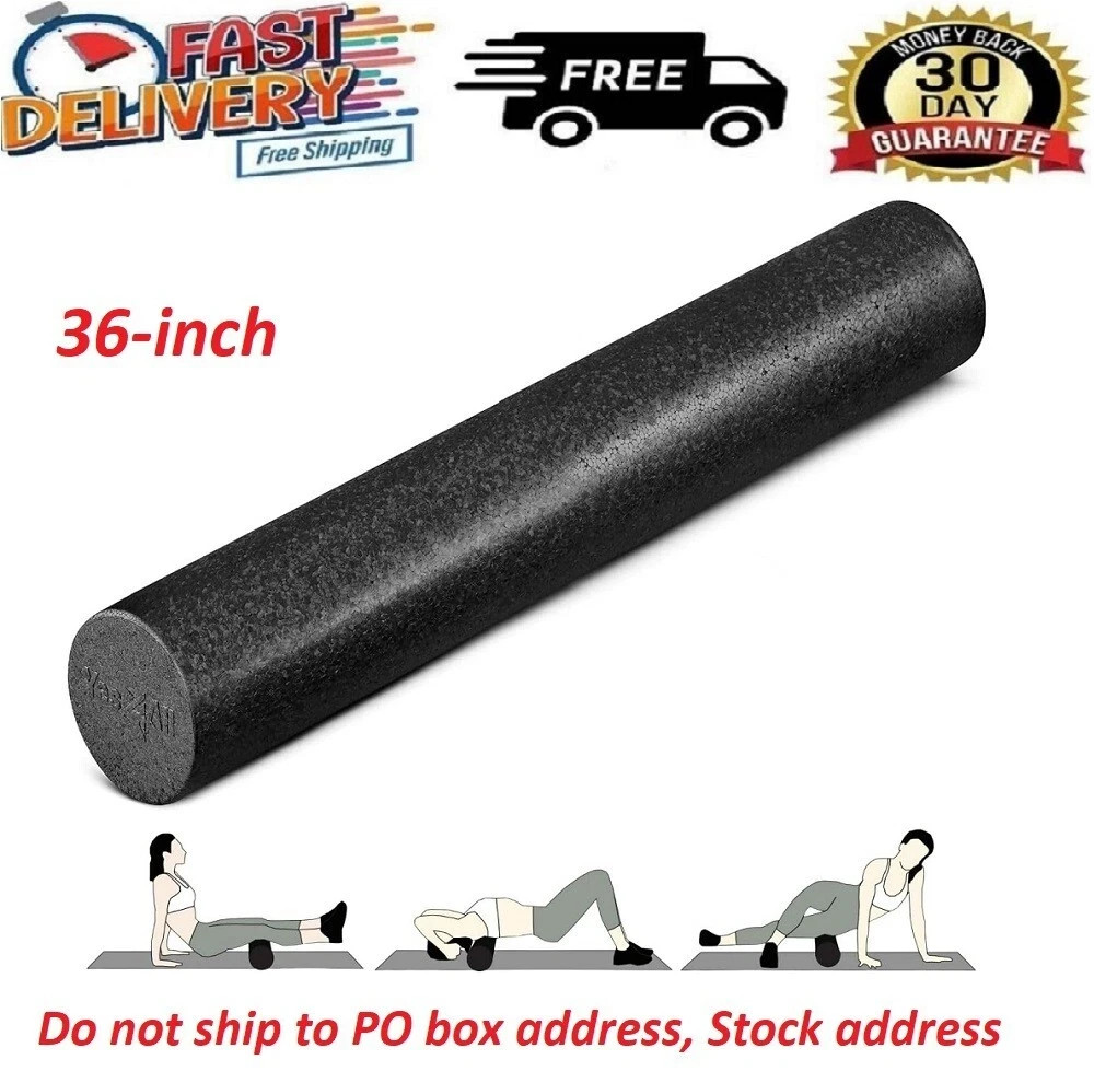 Foam Roller 36 High Density Exercise Massage Yoga Back Pain Therapy 6x36 Inches