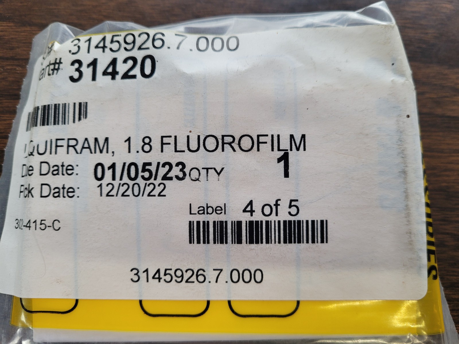 LMI 31420 1.8 Fluorofilm Diaphragm