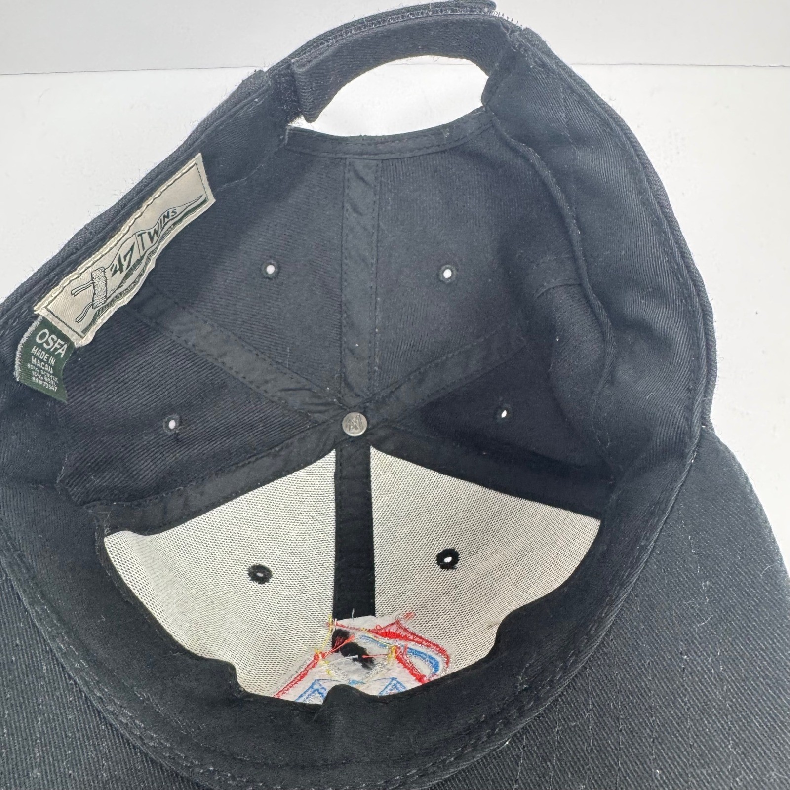 Miami Marlins Baseball Cap MLB Adjustable Strap Hat 47 Twins Tag Black OSFA