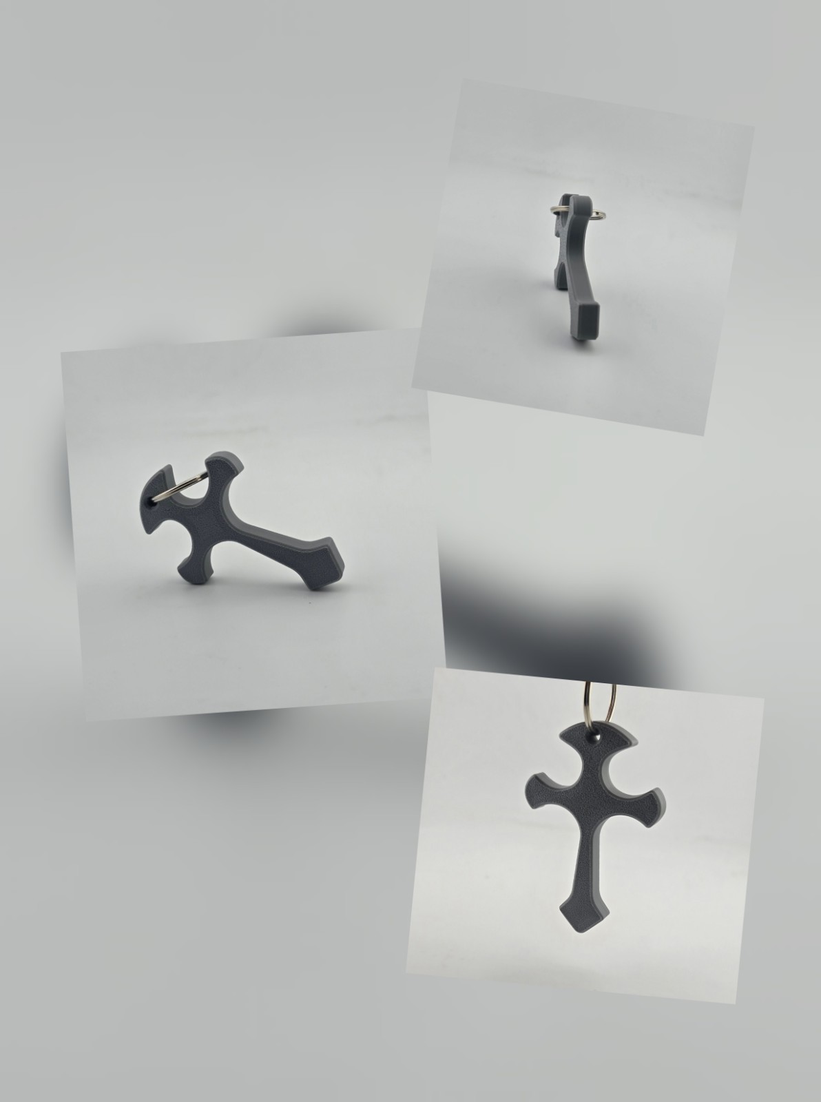 3D Printed Cross Keychain Jesus 👏 FREE SHIPPING 🇺🇲 God Keychain Key Protector