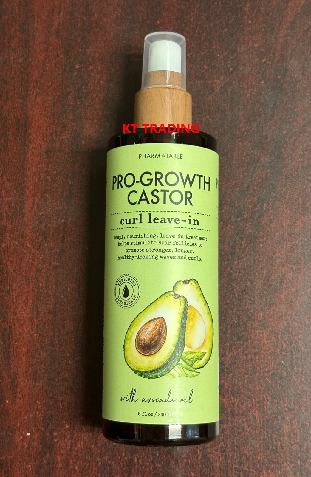 PHARM to TABLE ~ PRO-GROWTH CASTOR Curl Leave-In HAIR TREATMENT with Avocado Oil