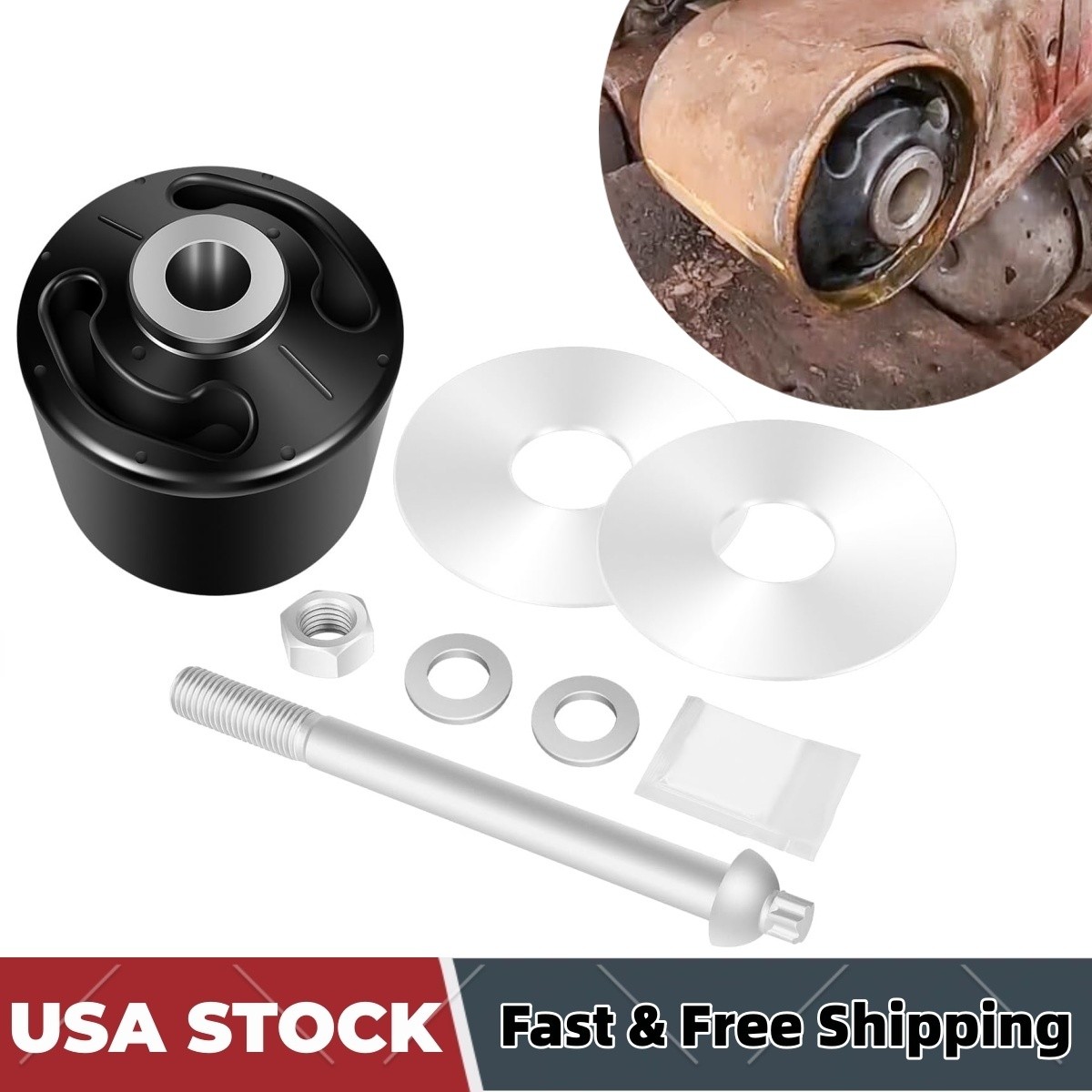 Replacement for Hendrickson S-24691 S-21166 Quick Align Pivot Bolt Bushing Kit