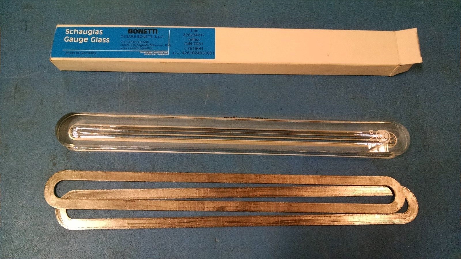Schauglas Gauge Glass 320x34x17, NIB