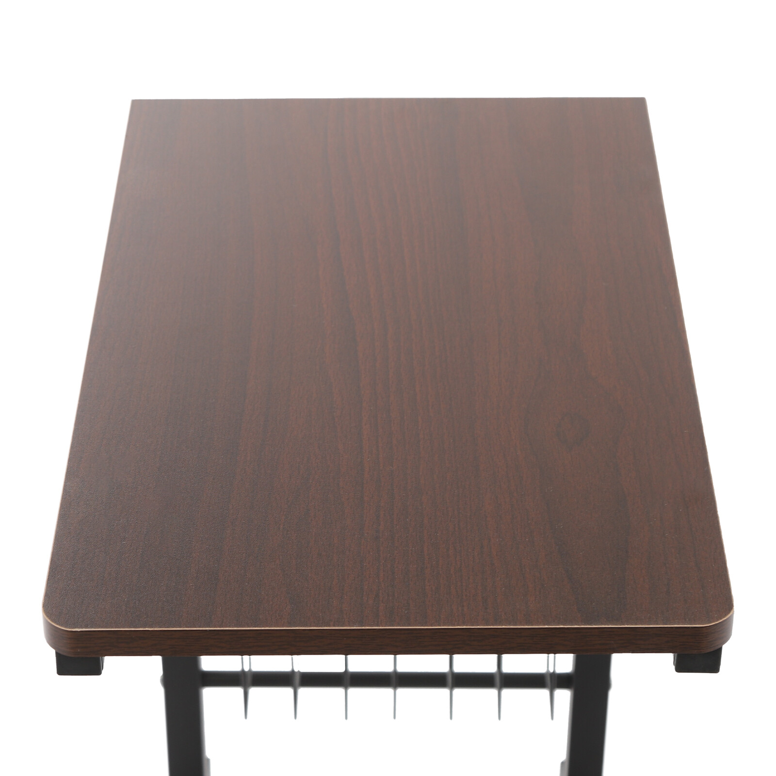 Adjustable Bed Side Table, Side Table with Wheels, Mobile Standalone TableUS