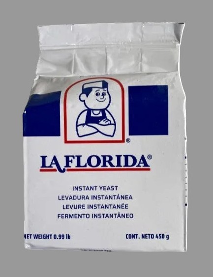 100% Authentic Mexican La Florida Instant Yeast — 450 g (0.99 lb)