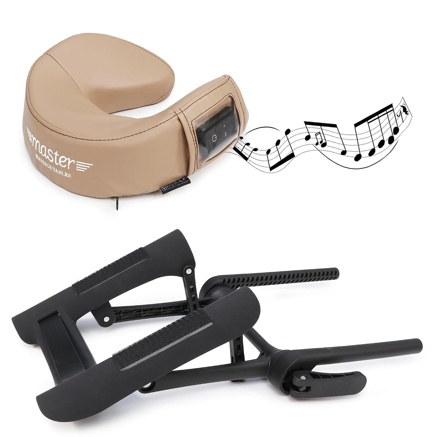 Universal Musicmaster Crescent Face Cushion & Adjustable Massage Table Set - Cre
