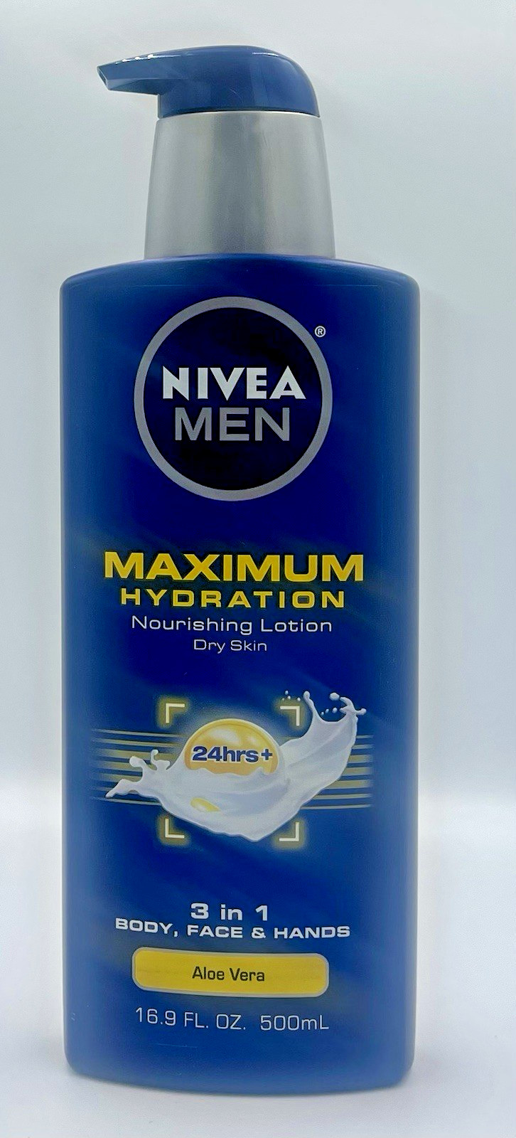 Lot of 3 NIVEA MEN Maximum Hydration Body Lotion 3-in-1 Lotion for Men, 16.9 Oz