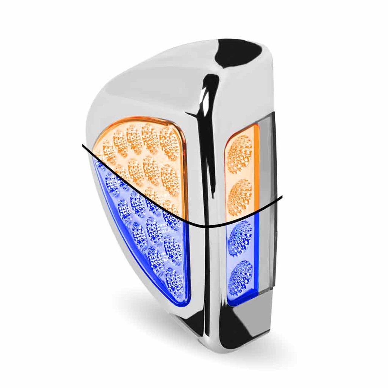 TRUX TLED-PSHXB Amber Turn & Marker to Blue Aux Peterbilt Turn Signal LED Light