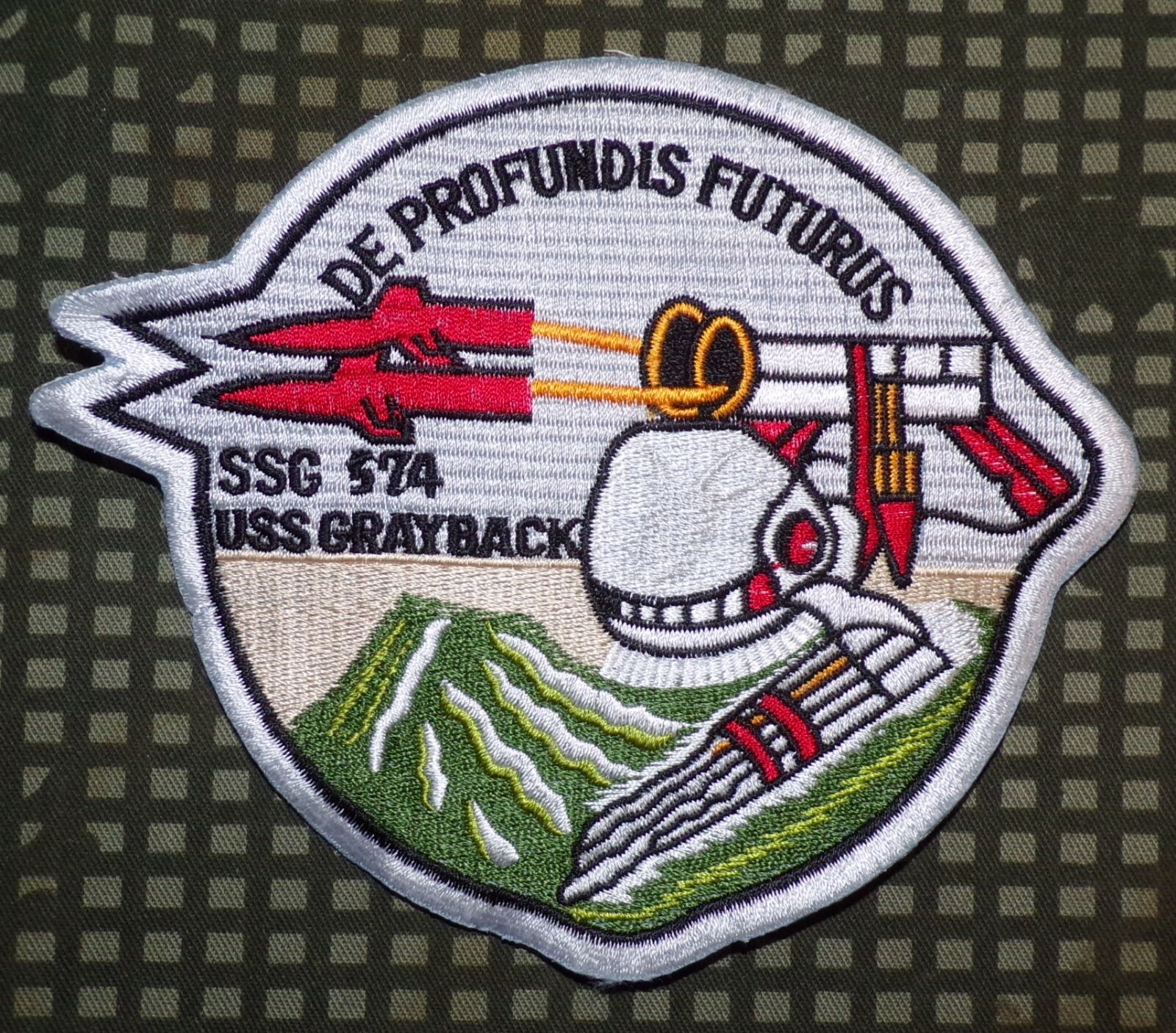 US Navy USS Grayback SSG 574 Submarine Embroidered Full Color Patch