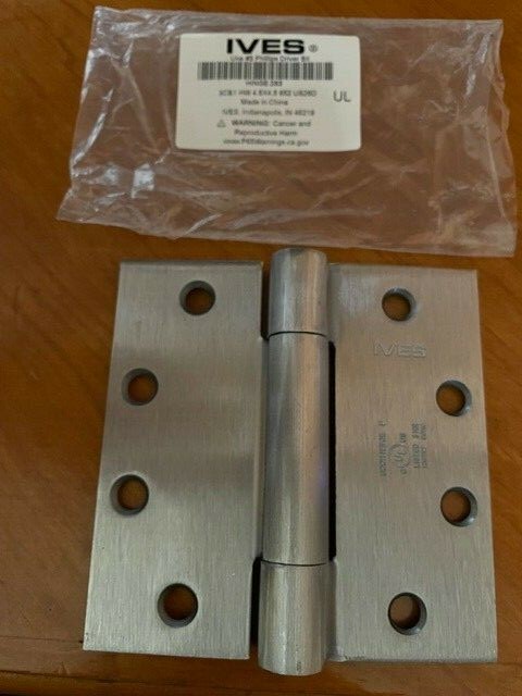 3 - Ives 3CB1HW 4.5"X4.5" 652 Knuckle Concealed Bearing Hinge Hinges qty-3"