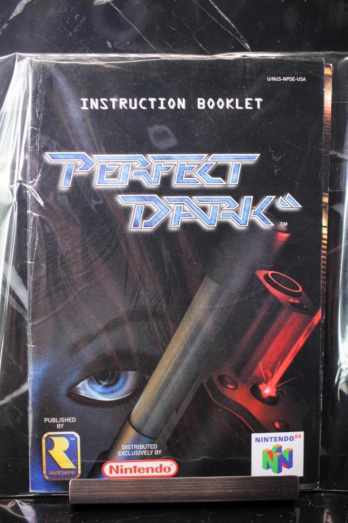 NO GAME- Perfect Dark Nintendo 64 N64 Instruction Manual Booklet Only