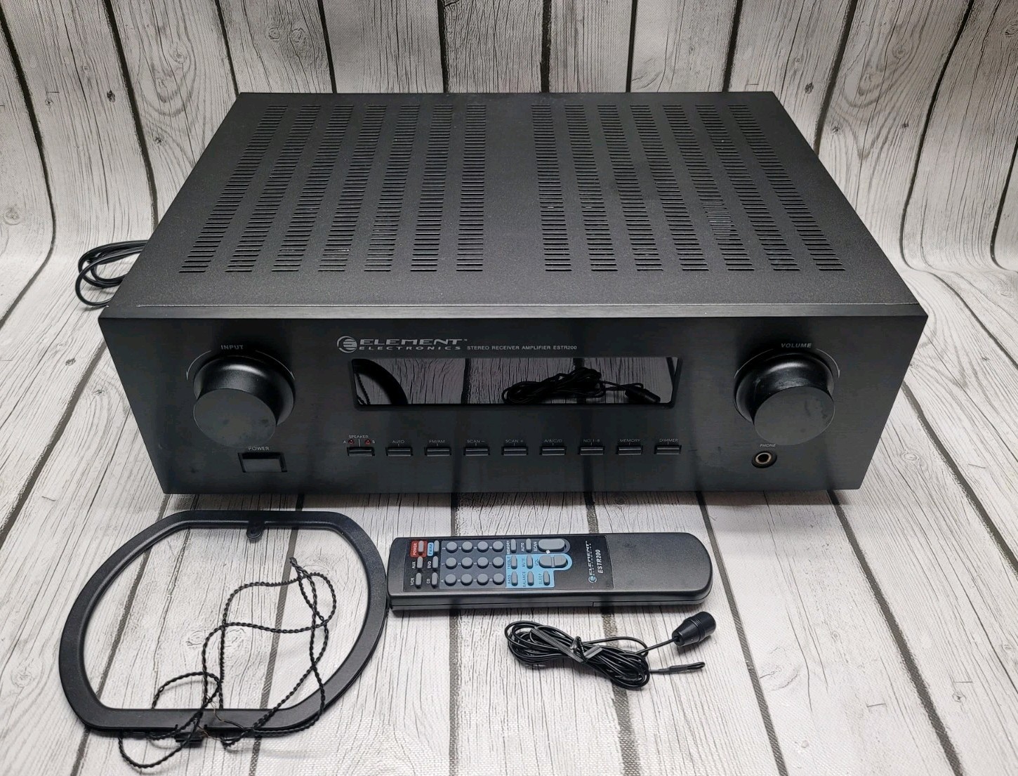Element Electronics 2.1 Stereo Receiver Amplifier ESTR200 200 Watt W Accessories