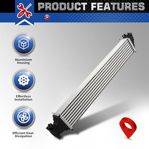 197105AAA01 Intercooler Compatible with Civic 1.5L L4 2016-2021 Replace 19710