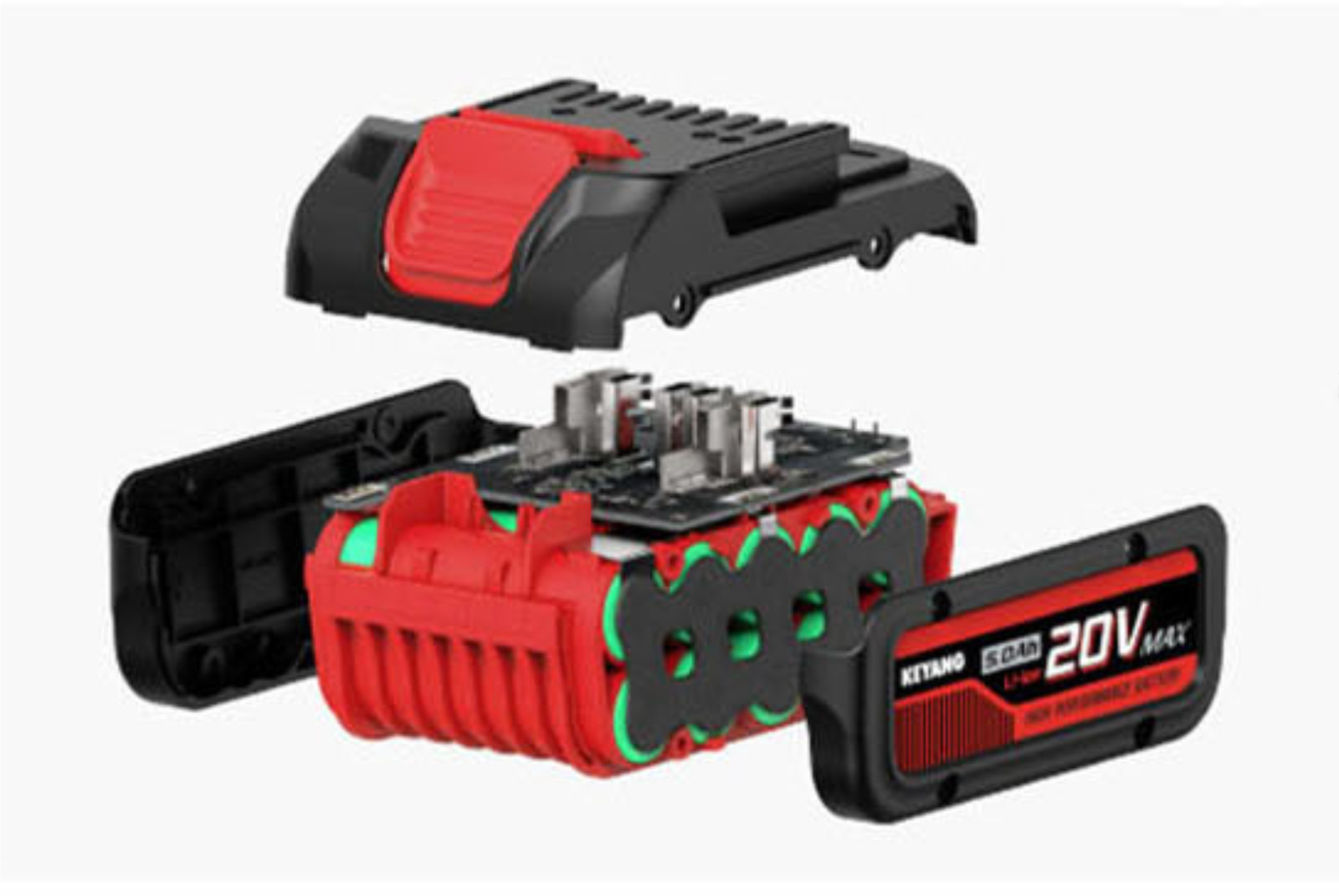 KEYANG DD20BLA-70C 2x5.0Ah BL 20V Max Keyless 13mm 2000Rpm 70Nm LED Charger220V
