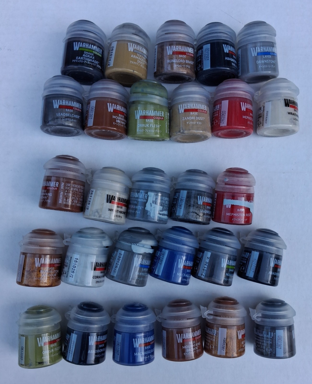 40k 5 tools and 28 paint pots from 11th Edition Starter Sets Warhammer 40K