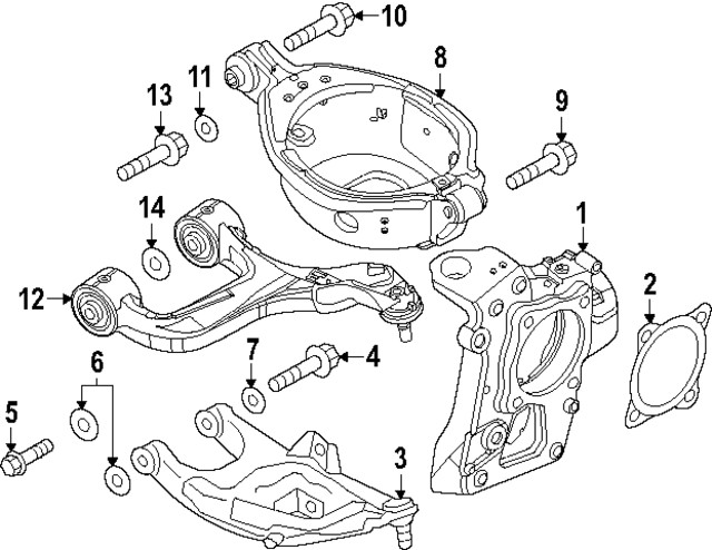 Genuine Nissan Knuckle 43018-7JA0A