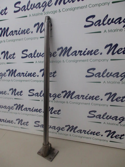 Single Line Stanchion 24-1/2" Stainless Steel