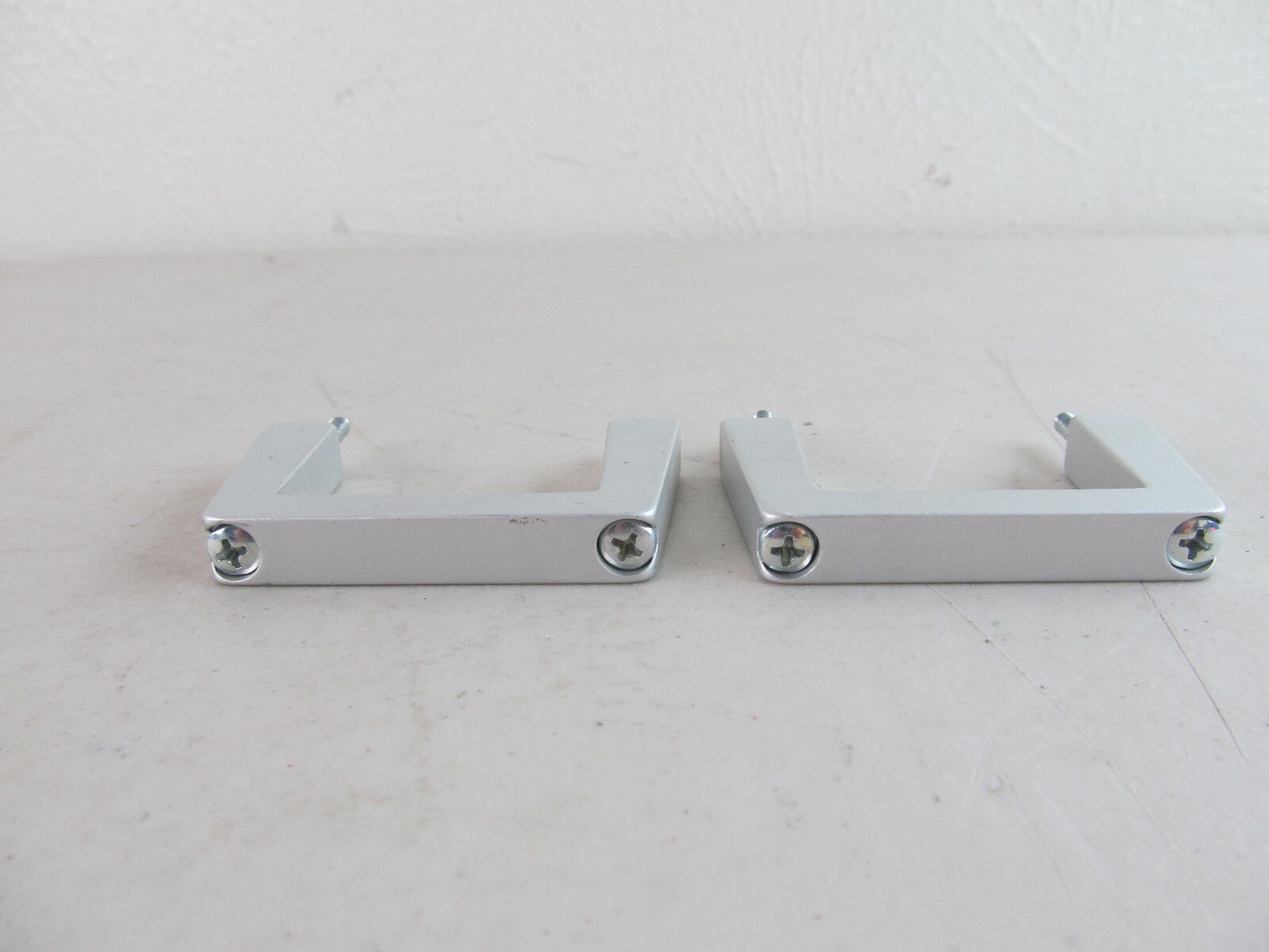 Silver Rack Ears Mounts Brackets w/ Screws Approx. 2.75"