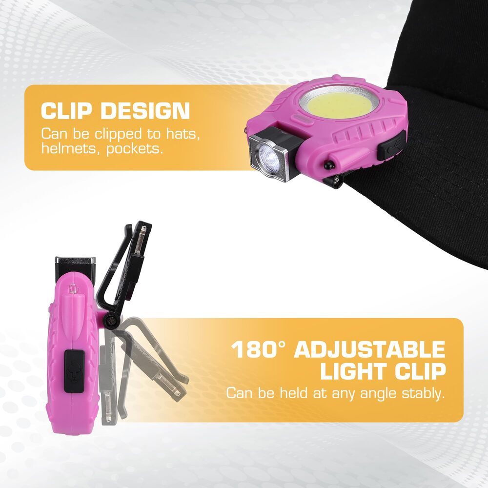 EverBrite 500LM Rechargeable COB Keychain Work Light Multifunctional Flashlights