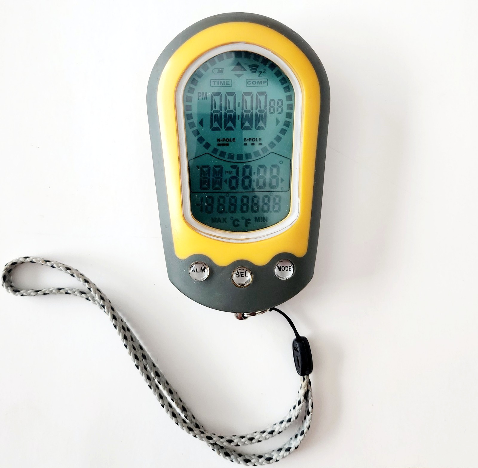 C Tech Digital Compass OB Tested Outdoor Tool Coghlans Clock Thermometer E53