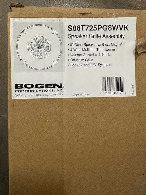 Bogen S86T725PG8WVK Ceiling Speaker - White