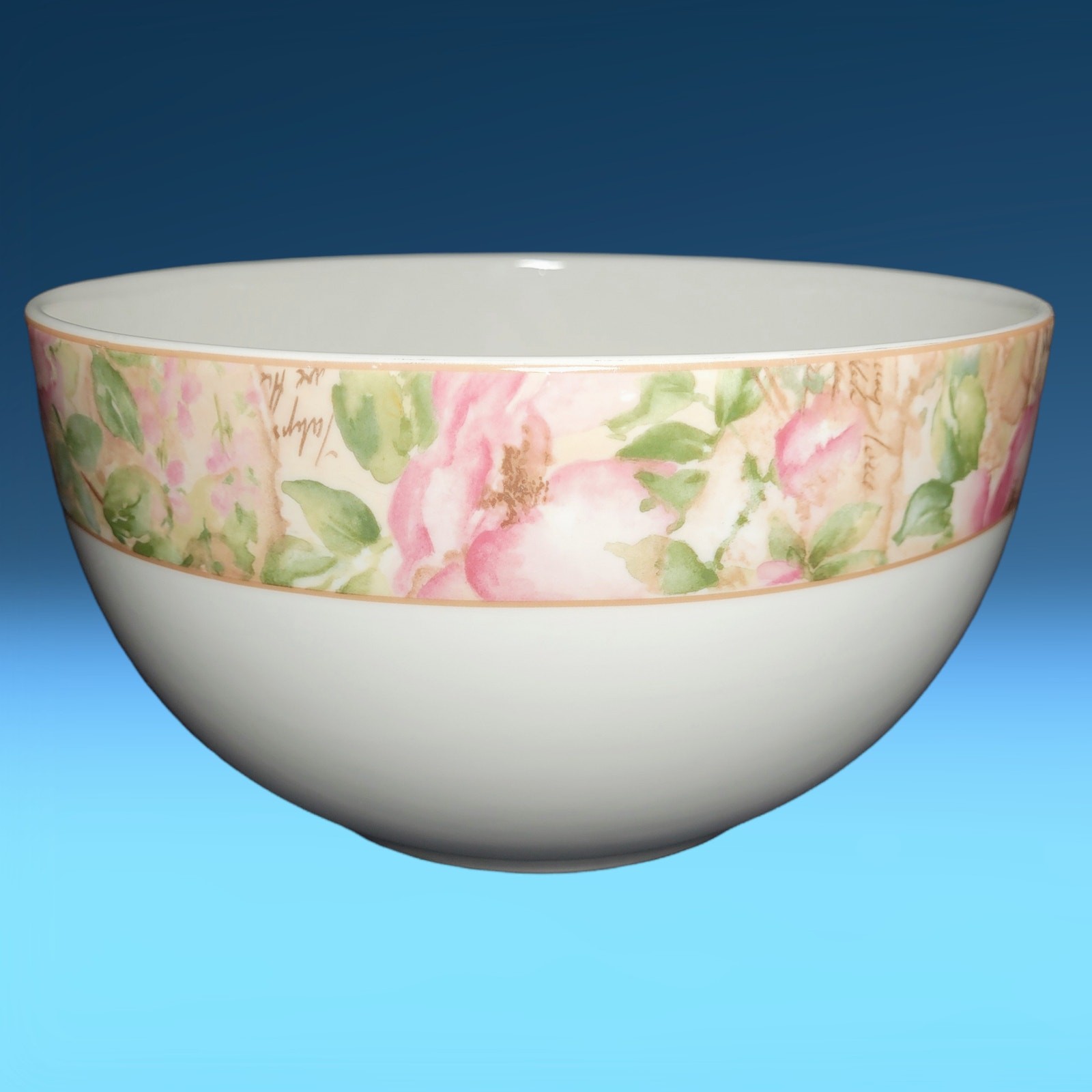 Vintage 1996 Doulton Everyday Poetic Rose Ceramic Serving Bowl by Royal Doulton