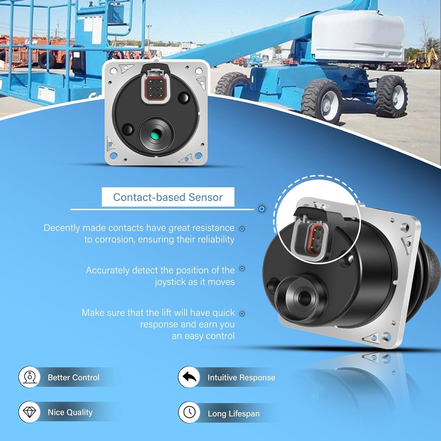 Single Axis Ball Handle Joystick Controller 101175 for Genie Straight Boom Lifts