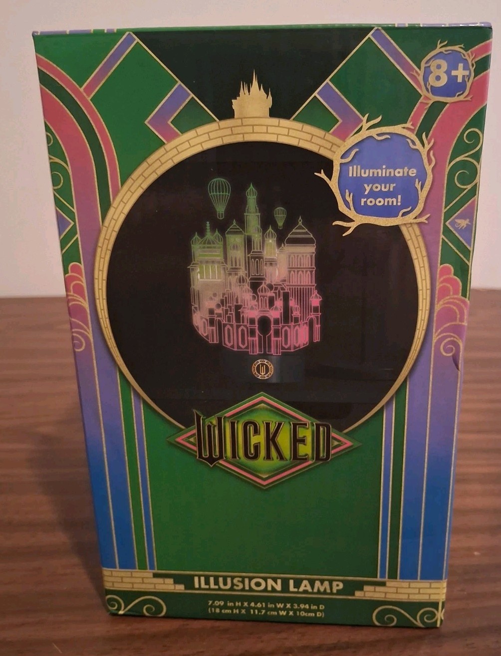 Wicked Illusion Lamp Emerald City OZ Universal 3D Battery Operated New