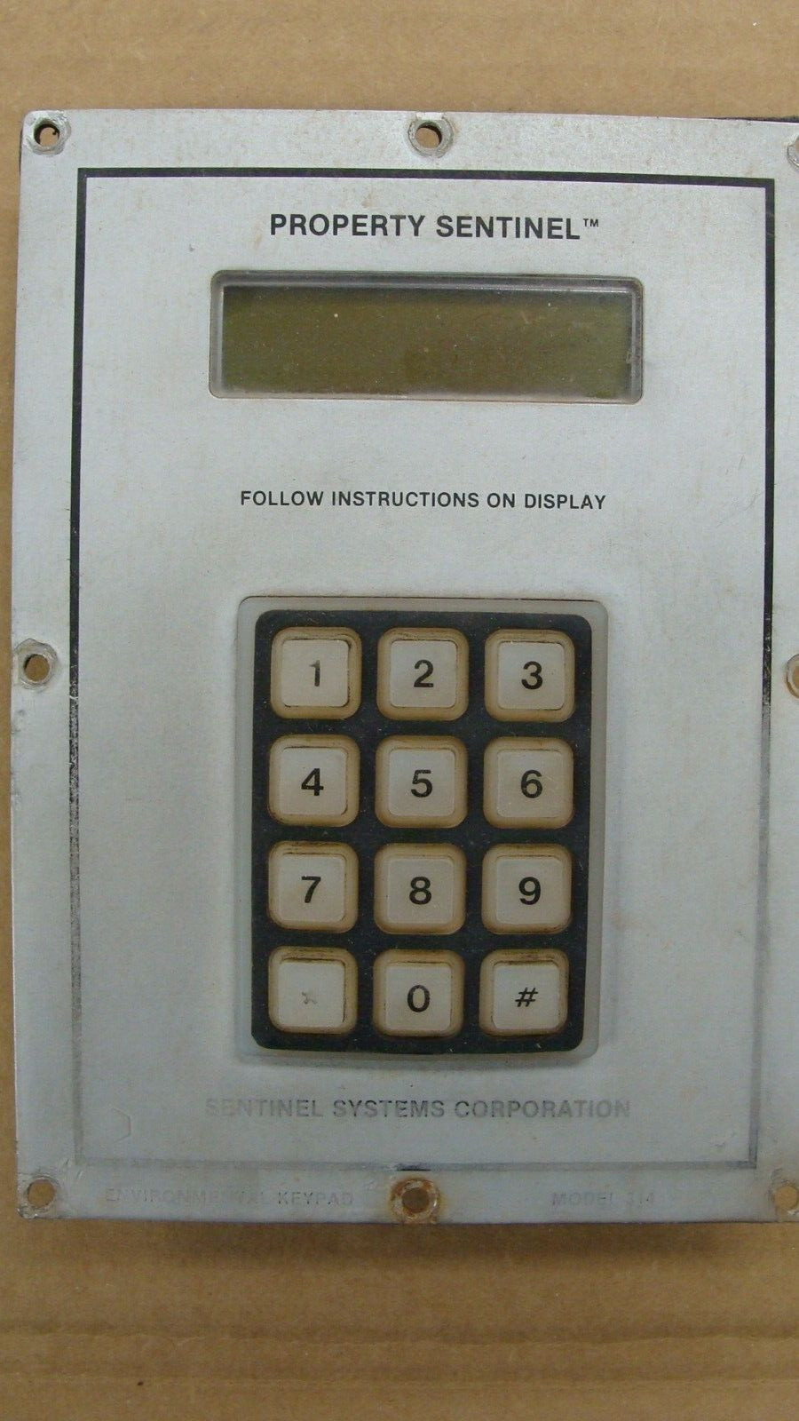 SENTINEL SYSTEMS 314 Keypad Housing Mount Box #2