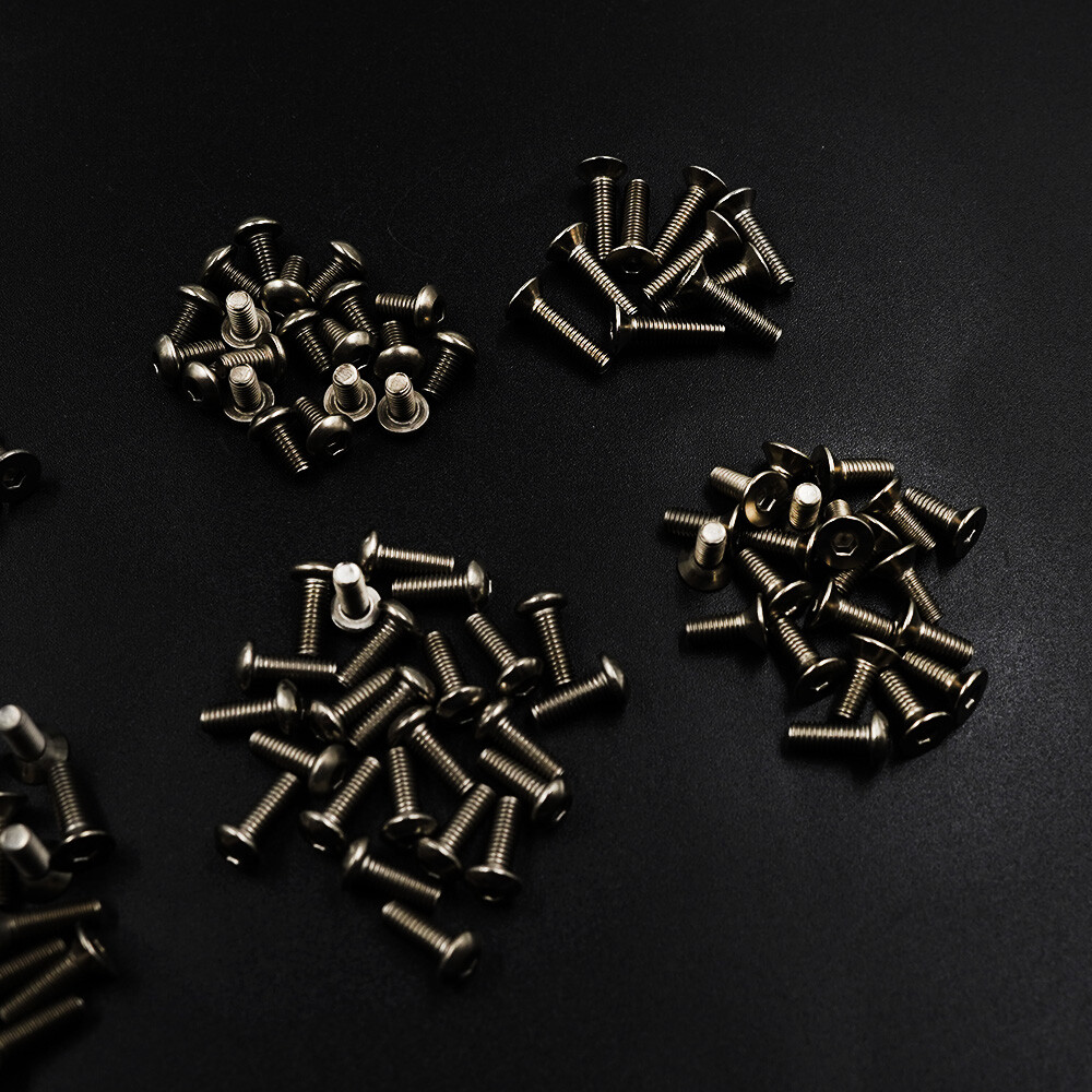 Yeah Racing SSS-150 Titanium Hex Socket Machine Screw Set (150Pcs) w/Mini Box
