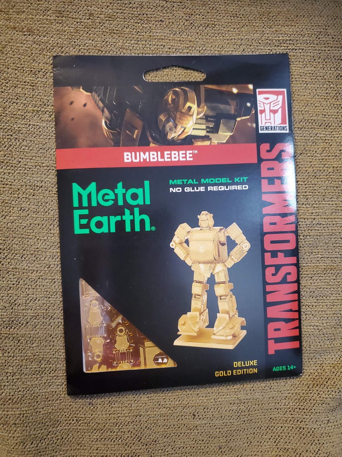 2018 Metal Earth Transformers Bumblebee Metal Model Kit *Gold Edition*